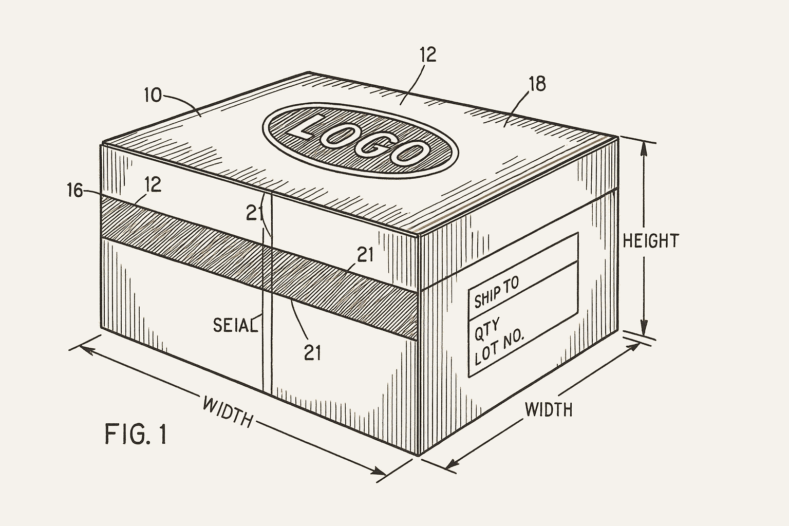 Diagram of branded packaging enforcement