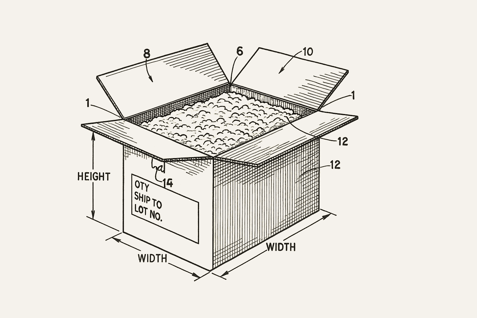 Carton packing diagram