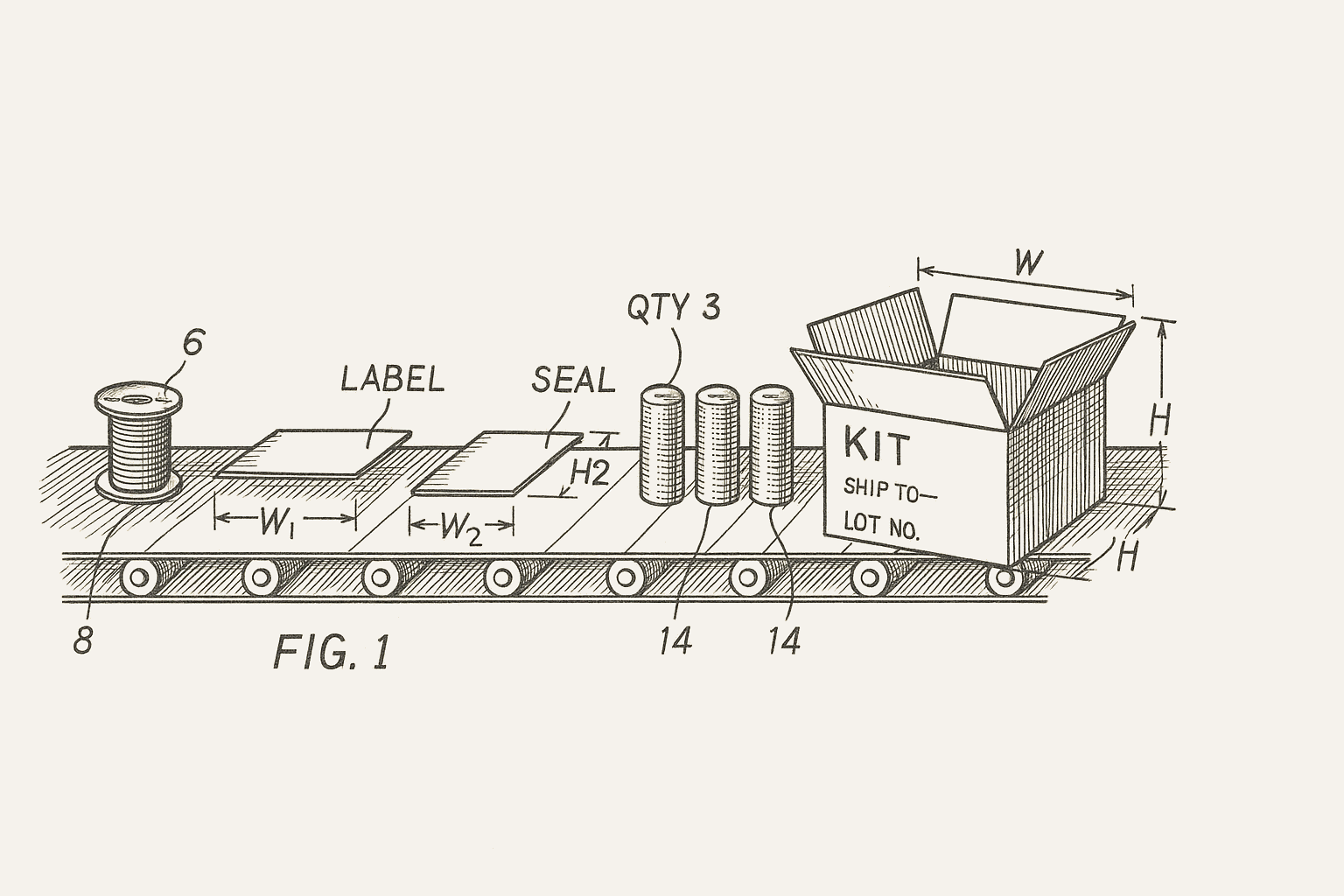 Kitting assembly line