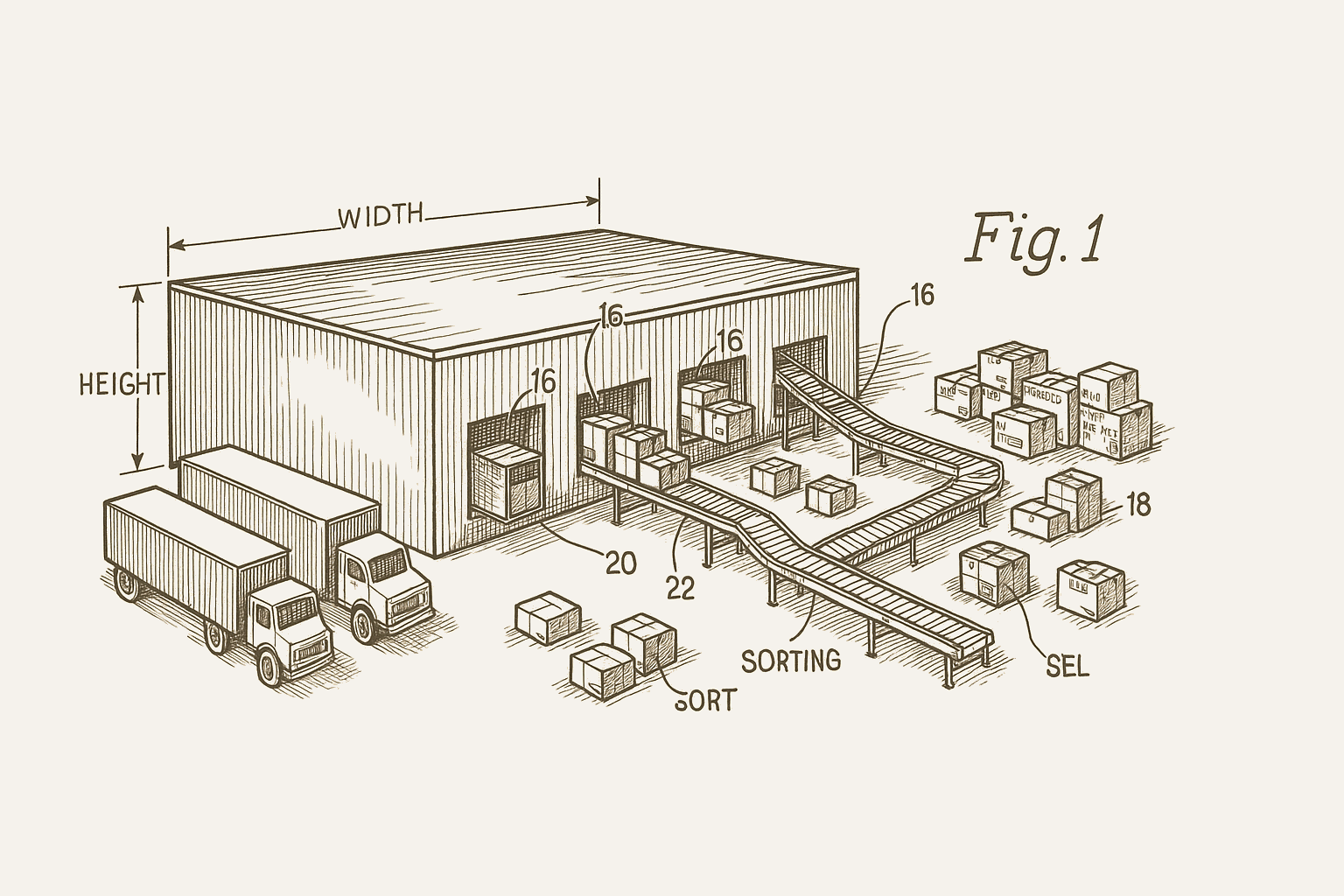 Cross docking process diagram
