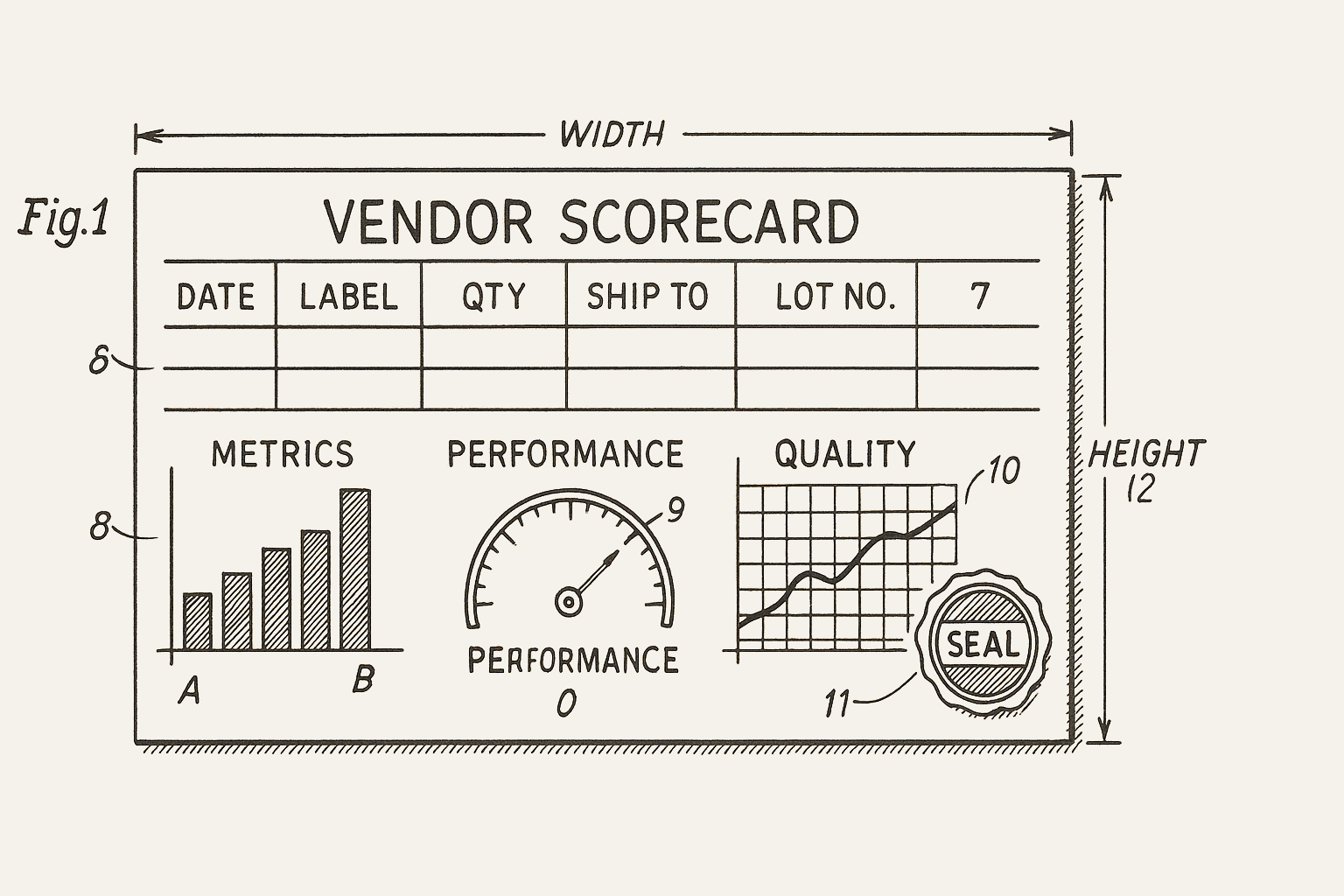 Vendor management dashboard